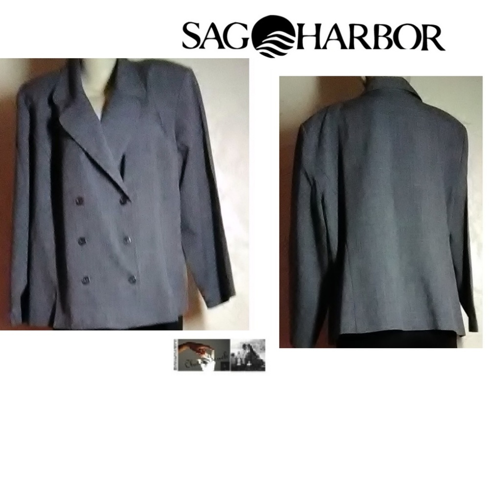 Sag Harbor New Gray Blazer Size 20W